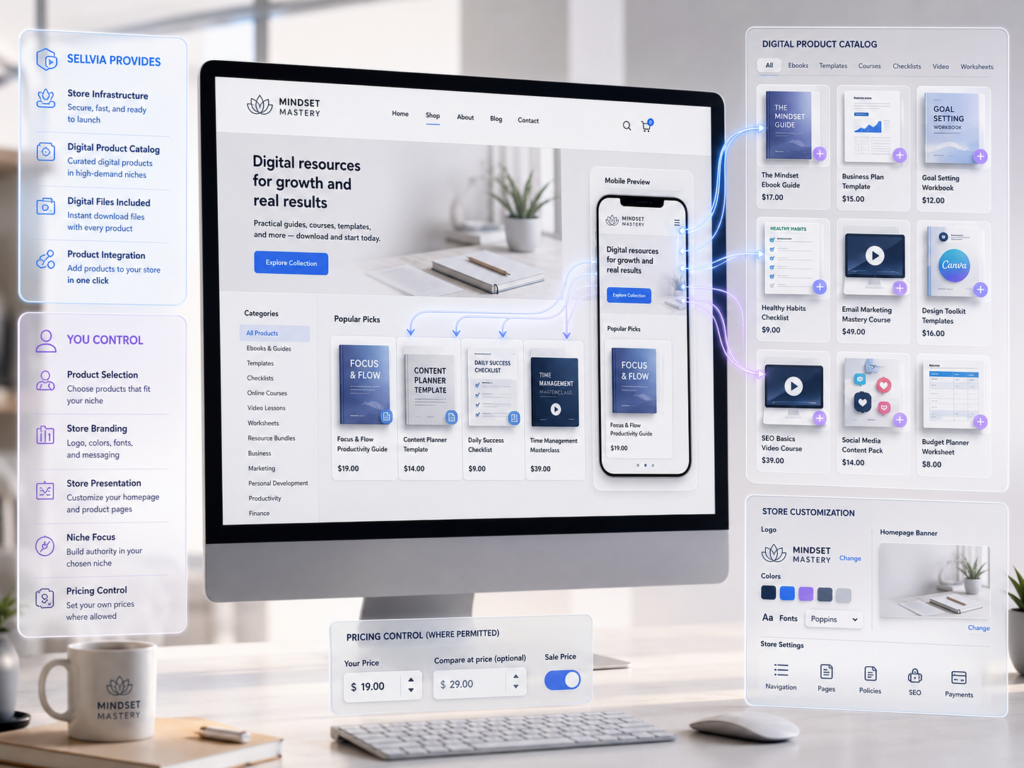 Choosing Sellvia Digital Products