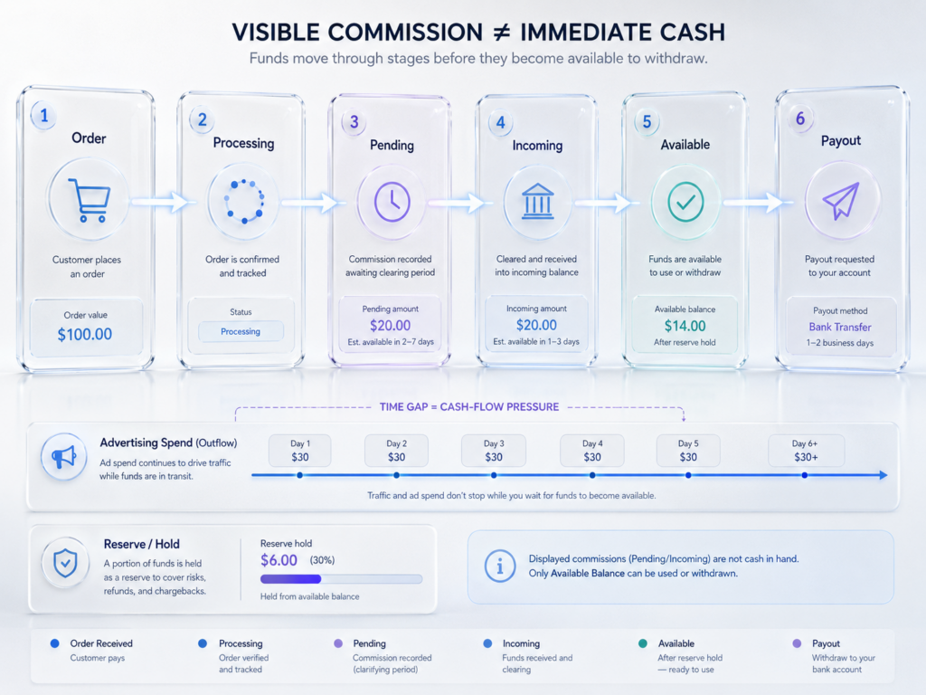How Sellvia Orders and Balances Work