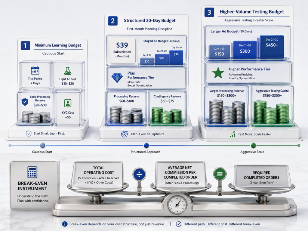 Three Realistic Sellvia Budget Scenarios