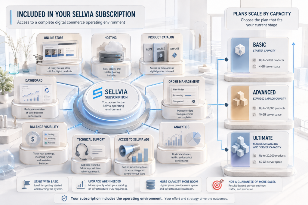 What Is Included in a Sellvia Subscription